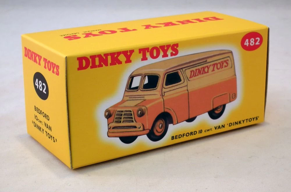 Bedford 10cwt. Van Yellow Dinky Toys (482) Atlas Reproduced 'Dinky' - Image 2