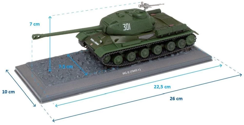 IS-2 - 1945 (NC-2 1945r) 1:43 Tank Collection (Box Slightly Squash) - Image 2