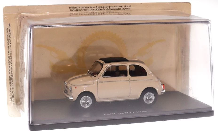 Fiat 500D - 1960 1:24 European Vintage Cars - Cased - Image 4