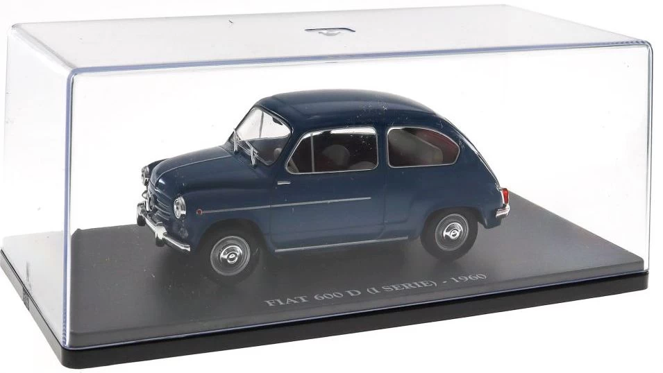 Fiat 600 D (I Serie) - 1960 1:24 European Vintage Cars - Cased - Image 3