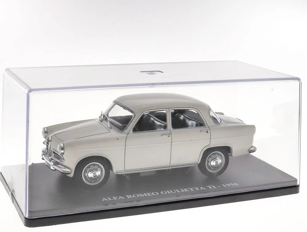 Alfa Romeo Giulietta TI 1958 White 1:24 European Vintage Cars - Cased - Image 3