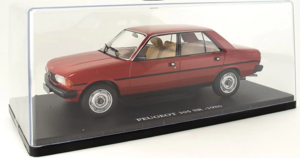 Peugeot 305 SR 1980 Red 1:24 European Vintage Cars - Cased - Image 3