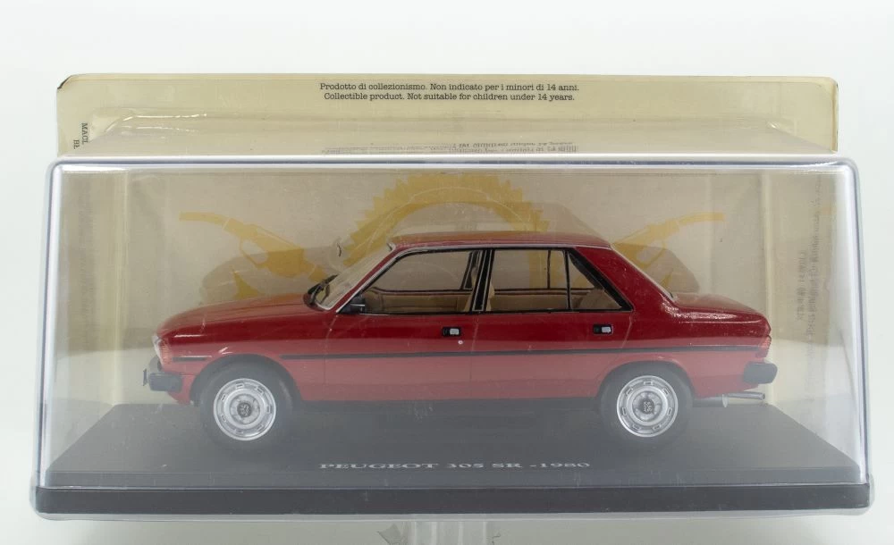 Peugeot 305 SR 1980 Red 1:24 European Vintage Cars - Cased - Image 4
