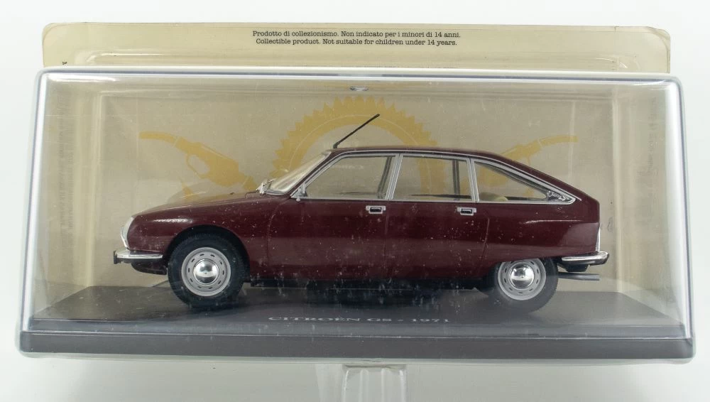 Citroen GS 1971 Burgundy 1:24 European Vintage Cars - Cased - Image 4