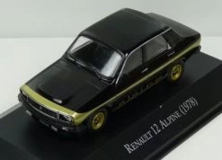 Renault 12 Alpine Black W/Gold Stripe Unforgetable Cars - Argentina