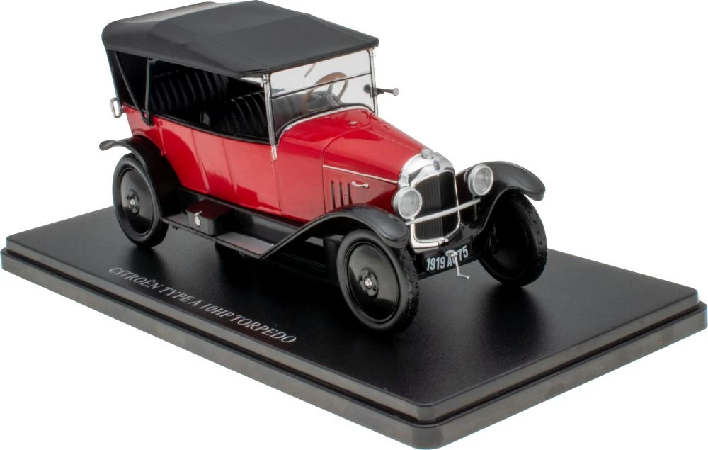 Citroen Type A 10HP Torpedo - Red 1919 1:24th Scale