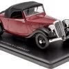 Citroen Traction 7C Cabriolet - Red 1934 1:24th Scale