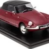 Citroen DS 19 - Convertable Maroon 1:24th Scale