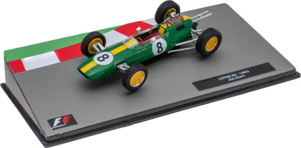 Lotus 25 1963 - Jim Clark Cased - F1 Collection