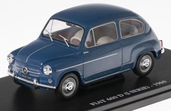 Fiat 600 D (I Serie) - 1960 1:24 European Vintage Cars - Cased