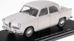 Alfa Romeo Giulietta TI 1958 White 1:24 European Vintage Cars - Cased