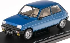 Renault 5 Alpine Turbo 1982 Blue 1:24 European Vintage Cars - Cased
